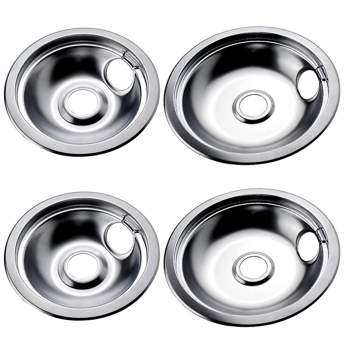 316048413 8" & 316048414 6" Range Burner Drip Pan Set