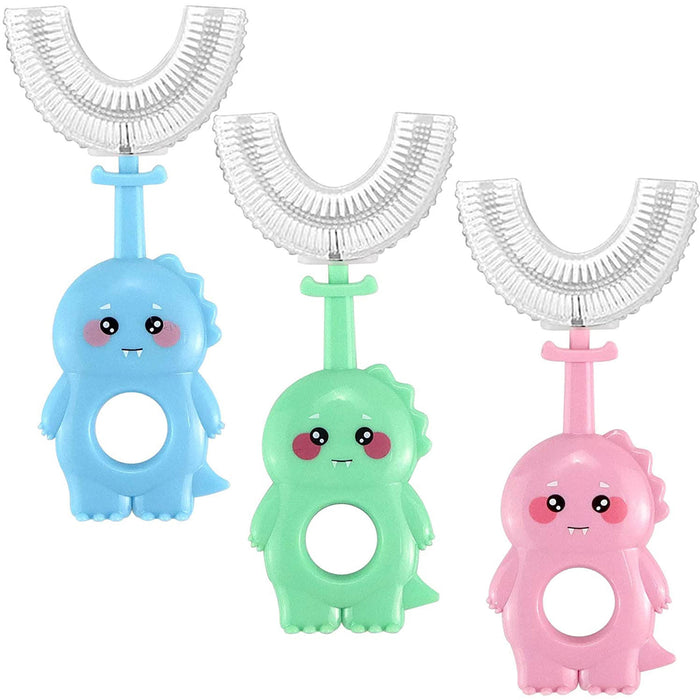 U Shaped Dinosaur Toothbrush for Kids Toddler