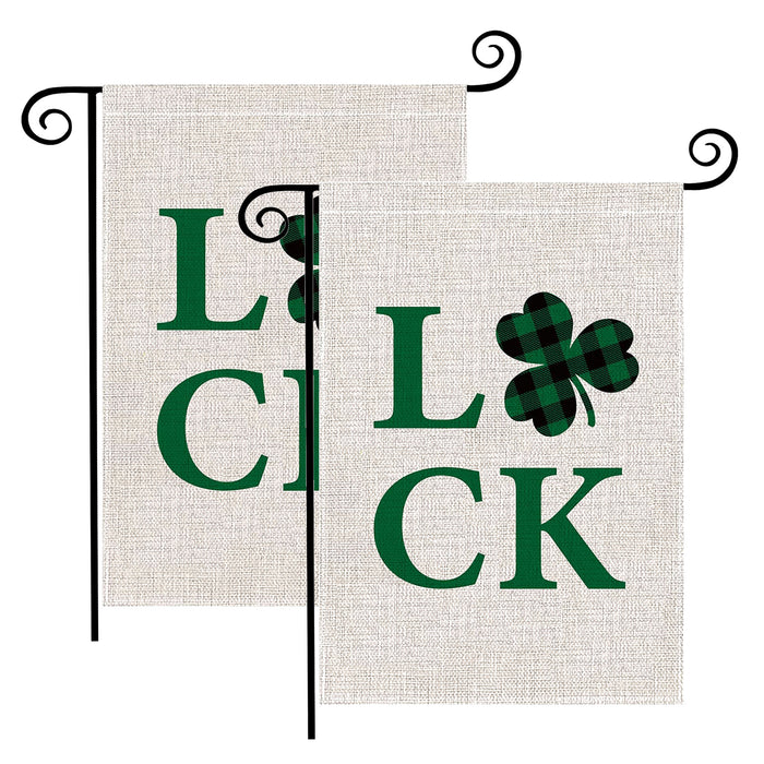 Lucky Clover Yard Flag Decoration for Indoor Outdoor