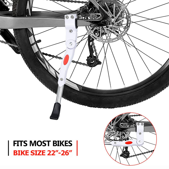Adjustable Bike Side Kickstands for 22"-26" 700C Mountain Bike