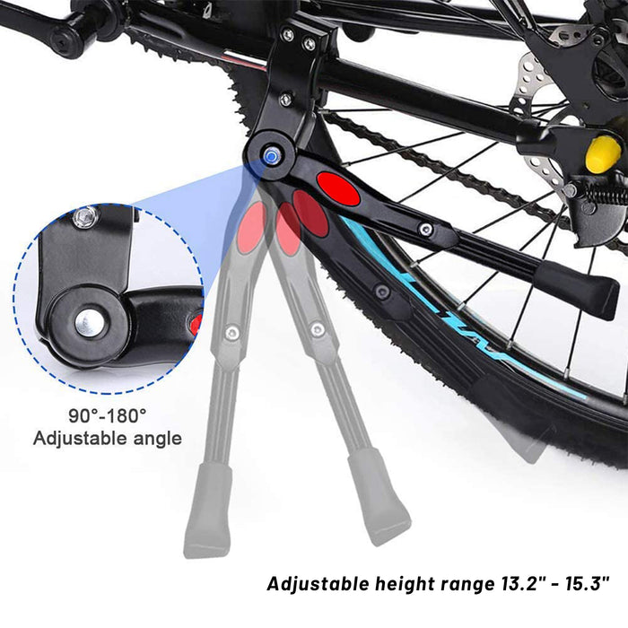 Adjustable Bike Side Kickstands for 22"-26" 700C Mountain Bike