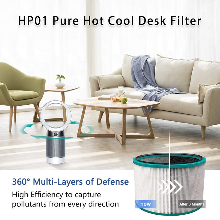 HP01 Pure Hot Cool Filter for HP01 HP02 DP01 Desk Purifiers 968125-03