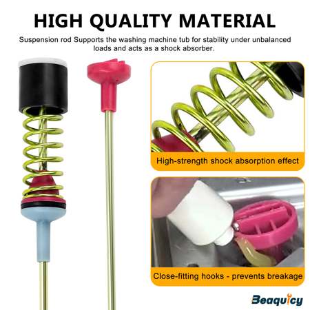 Beaquicy Washer Machine Suspension Rods DC97-05280W DC97-16350T Replaces Washing Machine WA50R5200AW,WA50R5400AW,WA45n3050aw