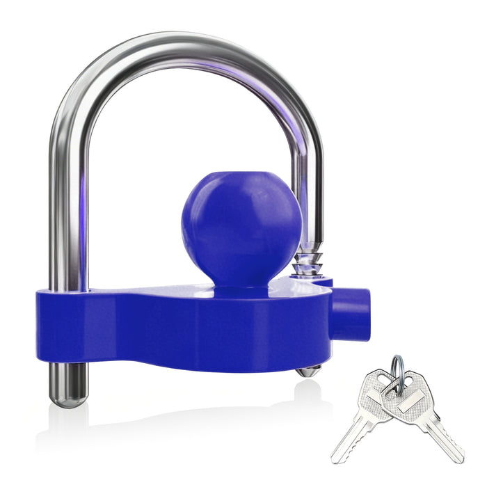 Beaquicy Universal Heavy-Duty Steel Trailer Hitch Lock & Coupler Security Lock