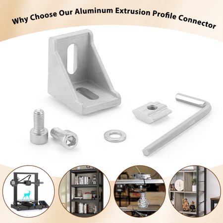 Beaquicy silver aluminum extrusion connector kit - image 5