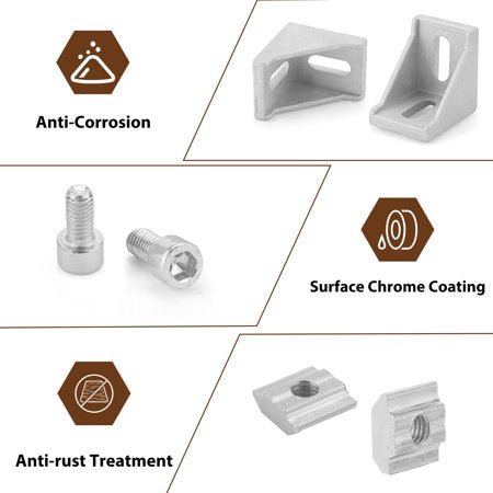 Beaquicy silver aluminum extrusion connector kit - image 7