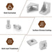 Beaquicy silver aluminum extrusion connector kit - image 7