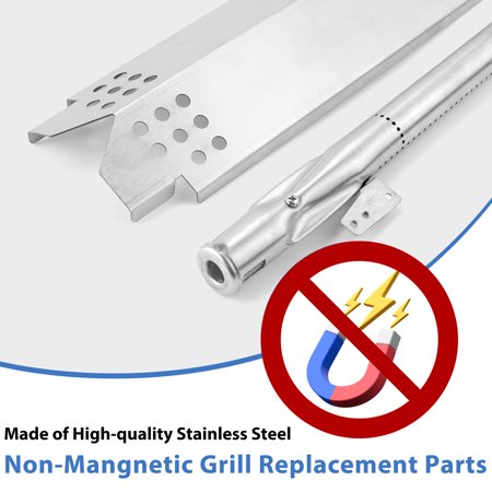 Beaquicy 304 Stainless Steel Grill Heat Plates Replacement Parts 720-0830H,720-0888,720-0888N Grill Burner Tubes for Home Depot