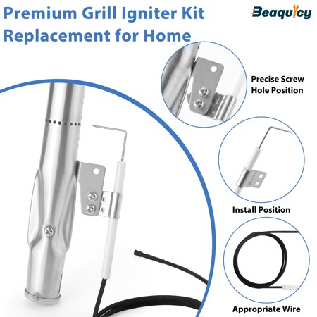 Beaquicy 304 Stainless Steel Grill Heat Plates Replacement Parts 720-0830H,720-0888,720-0888N Grill Burner Tubes for Home Depot