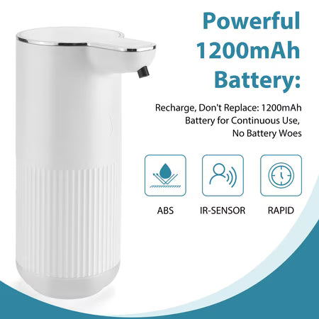 Beaquicy 350ML Touchless Liquid Soap Dispenser with Sensor for Kitchen & Bathroom