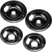 Beaquicy Porcelain Drip Pan Replacement for Electric Stove Burner W10290350 8-inch & W10290353 6-inch - 1