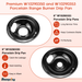 Beaquicy Porcelain Drip Pan Replacement for Electric Stove Burner W10290350 8-inch & W10290353 6-inch - 6