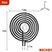 Beaquicy 5-Turn Electric Range Stove Coil Surface Burner Element Kit, 1350 Watts for GE Hotpoint - 2