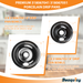 Beaquicy Non-stick Porcelain Drip Pan Bowls for Electric Range Stovetop Burner - 3
