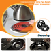 Beaquicy Non-stick Porcelain Drip Pan Bowls for Electric Range Stovetop Burner - 8