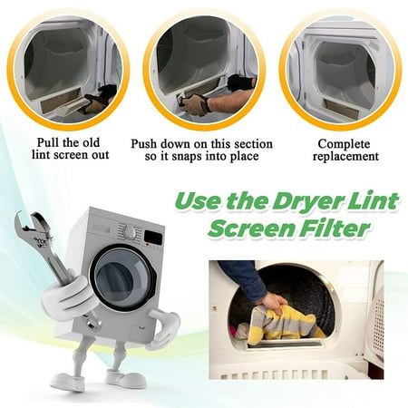 Beaquicy WE18X25100 Dryer Lint Filter Replacement Screen Mesh for GE Dryers - 2