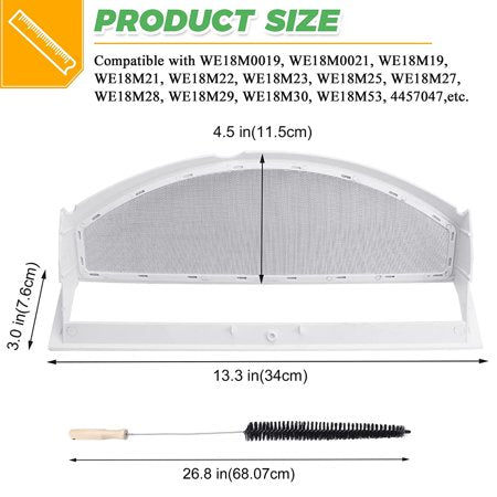 Beaquicy WE18X25100 Dryer Lint Filter Replacement Screen Mesh for GE Dryers - 3