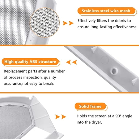 Beaquicy WE18X25100 Dryer Lint Filter Replacement Screen Mesh for GE Dryers - 4