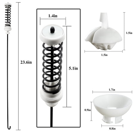Beaquicy W10780048 Washer Suspension Rod Kit Replacement for Whirlpool Washing Machine - 6