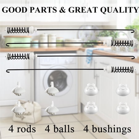 Beaquicy W10780048 Washer Suspension Rod Kit Replacement for Whirlpool Washing Machine - 7
