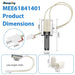 Beaquicy MEE61841401 Range Oven Ignitor Exact Replacement Replaces MEE61841403 MEE63084901 Oven Igniter for Gas Stove - 1