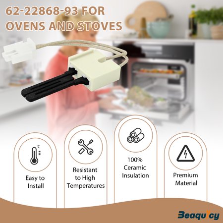 Beaquicy 62-22868-93 Furnace Ignitor Igniter Weather King 62-22868-02, 62-22868-82, 62-22868-93, 62-22441-01 - 2