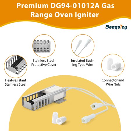 Beaquicy DG94-01012A Oven Igniter Replacement Compatible for DG94-01012A - 6