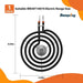 Beaquicy WB30T10078 Electric Range Surface Burner 4 Turn 6" Surface Element for WB30X24401, WB30T10111 - 1