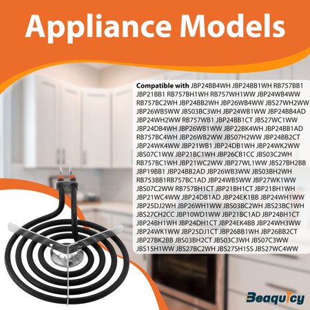 Beaquicy WB30T10078 Electric Range Surface Burner 4 Turn 6" Surface Element for WB30X24401, WB30T10111 - 2