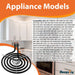 Beaquicy WB30T10078 Electric Range Surface Burner 4 Turn 6" Surface Element for WB30X24401, WB30T10111 - 2