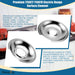 Beaquicy 715877 and 715878 Replacement Range Cooktop Drip Pans for Electric Surface Burner - 6