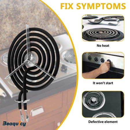 Beaquicy WB30M1 Range 6" Large Surface Burner Element 5 Turns Electric Stove Range Burner - 1