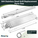 Beaquicy Cooking Grid Heat Plate Grill Replacement Parts 720-0830H,720-0888,720-0888N 304 Stainless Steel Grill Burner Tubes for Home Depot - 2