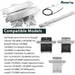 Beaquicy Cooking Grid Heat Plate Grill Replacement Parts 720-0830H,720-0888,720-0888N 304 Stainless Steel Grill Burner Tubes for Home Depot - 3