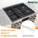 Beaquicy Stainless Steel Stove Gap Cover for Kitchen Heat Resistant Stove Counter Guard Cover,2 Pack - 2