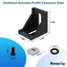 Beaquicy 20 Set 4040 Series Aluminum Extrusion Profile Connector, 3540 Corner Bracket for 20S Aluminum Rail - 5