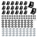 Beaquicy 20 Set 4040 Series Aluminum Extrusion Profile Connector, 3540 Corner Bracket for 20S Aluminum Rail - 8