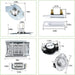 Beaquicy Dryer Heating Element Kit 279838 with Thermostat for Whirlpool Dryer - 1