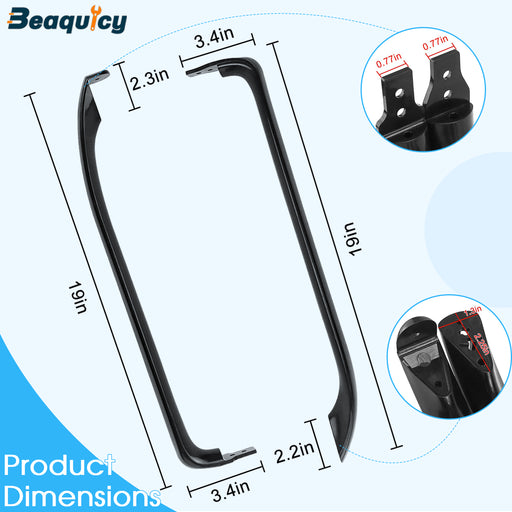 Beaquicy Refrigerator Door Handle for GE WR12X11008 Replacement - 2