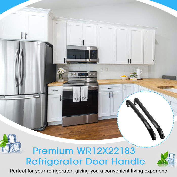 Beaquicy Refrigerator Door Handle for GE WR12X11008 Replacement - 6