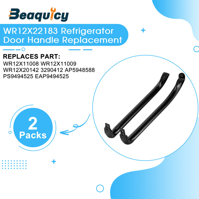Beaquicy Refrigerator Door Handle for GE WR12X11008 Replacement - 7