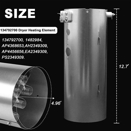 Beaquicy 134792700 Heating Element for Dryer, Heavy Duty Dryer Heating Element - 1