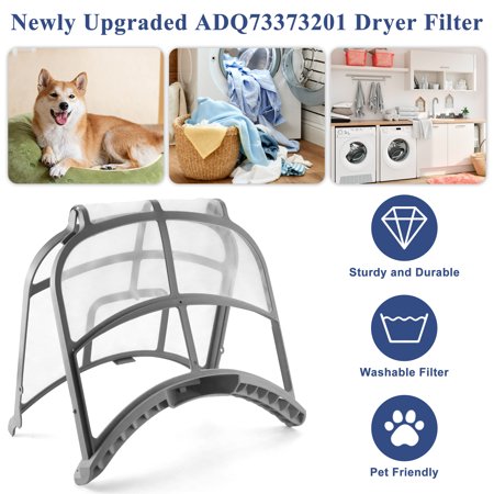 Beaquicy ADQ73373201 Dryer Lint Filter Assembly for ADQ733732 Dryer Lint Screen Replacement with Brush - 3
