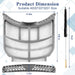 Beaquicy ADQ73373201 Dryer Lint Filter Assembly for ADQ733732 Dryer Lint Screen Replacement with Brush - 4