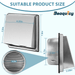 Beaquicy Dryer Vent Cover Stainless Steel 6 Inches Outdoor Air Vent Covers for Wall Vent Exterior With Screw - 1