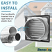 Beaquicy Dryer Vent Cover Stainless Steel 6 Inches Outdoor Air Vent Covers for Wall Vent Exterior With Screw - 5