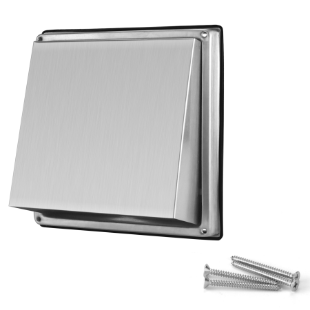 Beaquicy Dryer Vent Cover Stainless Steel 6 Inches Outdoor Air Vent Covers for Wall Vent Exterior With Screw - 8