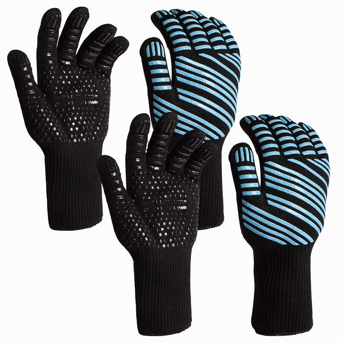 Heat resistant kitchen Grill Gloves for BBQ Kitchen Potholder and Outdoors