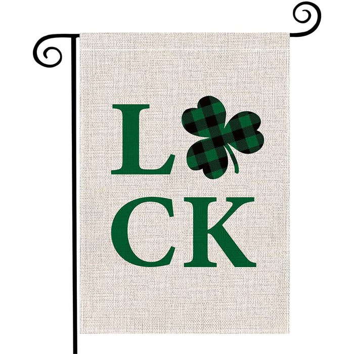 Lucky Clover Yard Flag Decoration for Indoor Outdoor