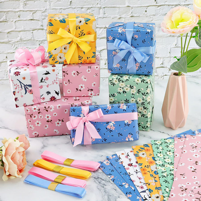 10pcs New Baby Cartoon Gift Wrapping Paper Boy and Girl Birthday Gift Paper  Baby Shower Gift Wrapping Supplies